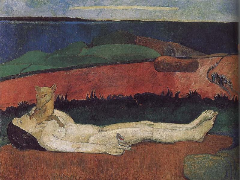 Paul Gauguin The loss of virginity Sweden oil painting art